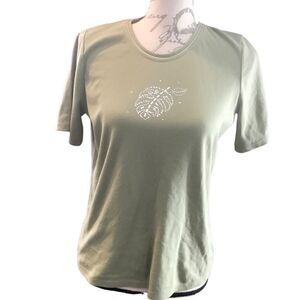 Allison Daley Size S/Pay short sleeve green top